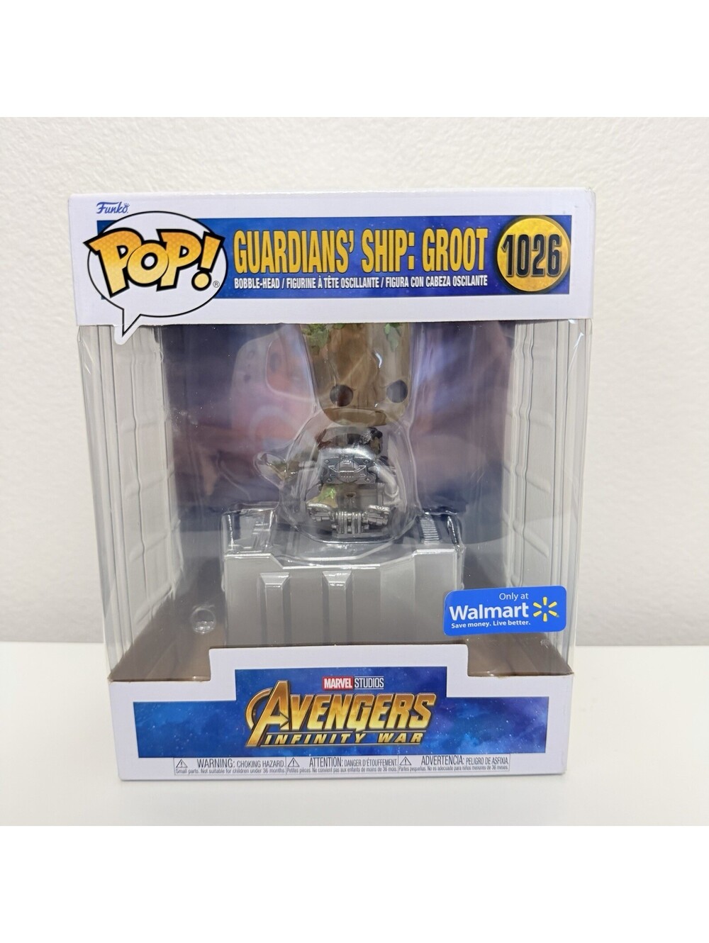 Funko Pop Guardians Ship Groot #1026 Walmart Exclusive Avengers Infinity War